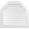 Ekena Millwork Octagonal Top Surface Mount PVC Gable Vent: Functional, w/ 3-1/2"W x 1"P Standard Frame, 34"W x 32"H GVPOT34X3201SF - alternate 1